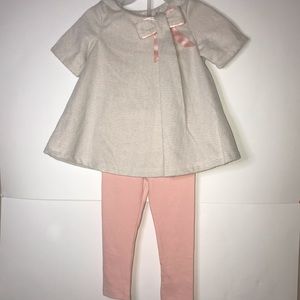 Tahari baby girl matching set